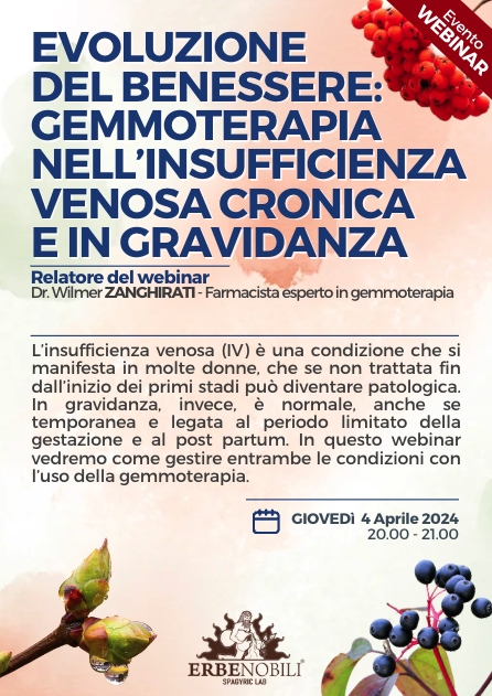 EVOLUZIONE DEL BENESSERE: GEMMOTERAPIA NELL’INSUFFICIENZA VENOSA CRONICA E IN GRAVIDANZA