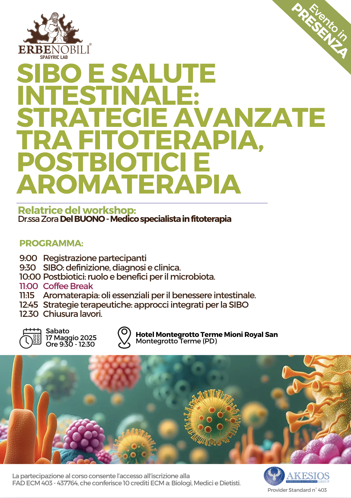 SIBO E SALUTE INTESTINALE: STRATEGIE AVANZATE TRA FITOTERAPIA, POSTBIOTICI E AROMATERAPIA