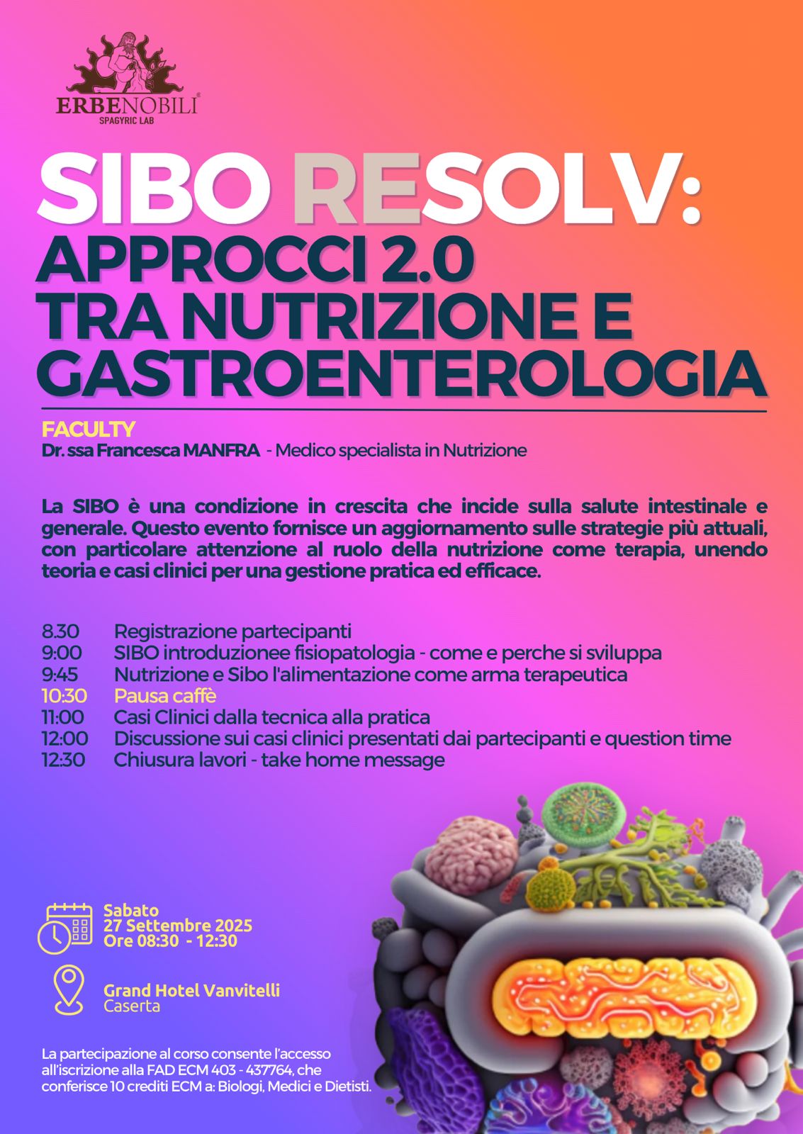SIBO RESOLV: APPROCCIO 2.0 TRA NUTRIZIONE E GASTROENTEROLOGIA (copia)