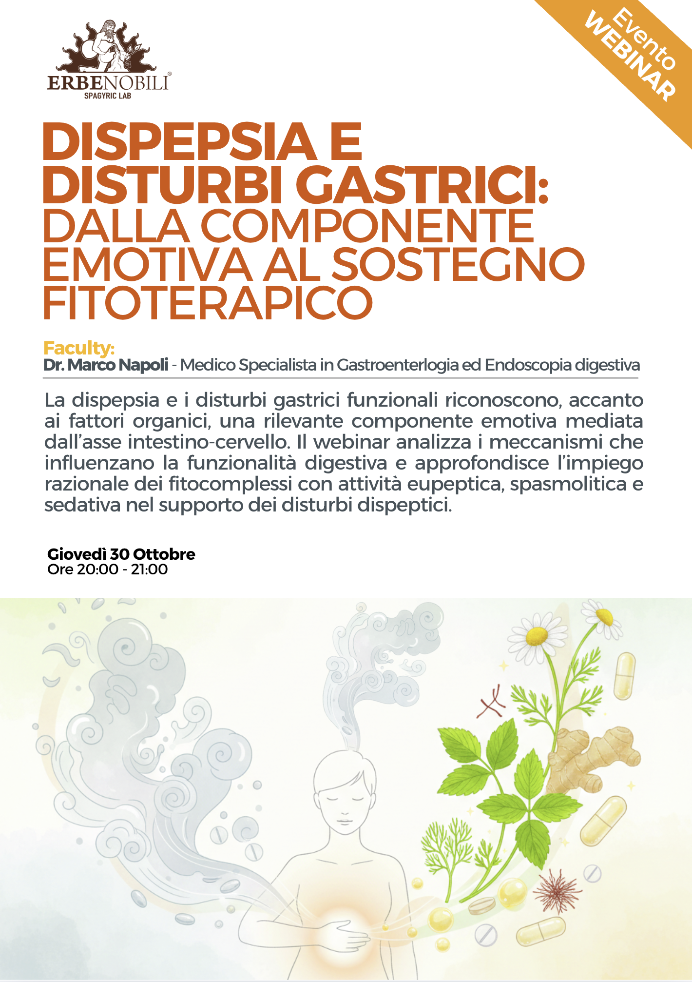 DISPEPSIA E DISTURBI GASTRICI: DALLA COMPONENTE EMOTIVA AL SOSTEGNO FITOTERAPICO