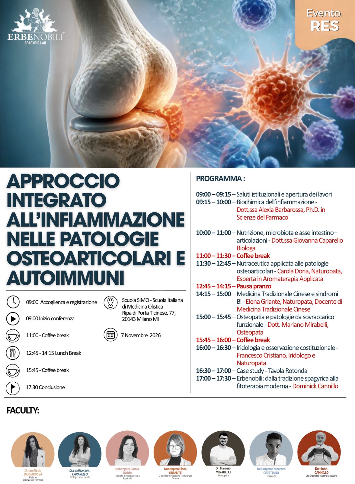 Approccio integrato all’infiammazione nelle patologie osteoarticolari e autoimmuni