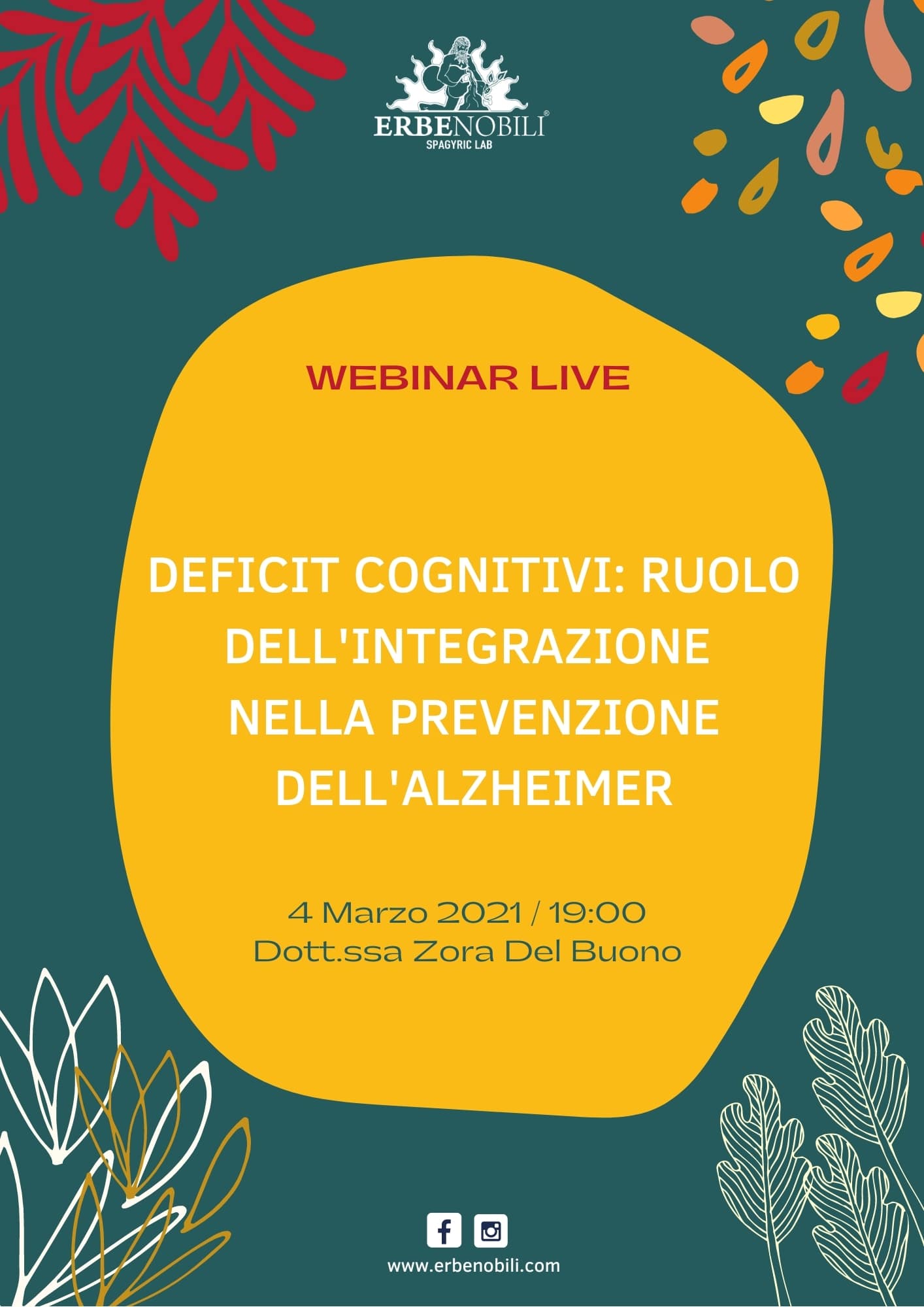 DEFICIT COGNITIVI: RUOLO DELL'INTEGRAZIONE NELLA PREVENZIONE DELL'ALZHEIMER